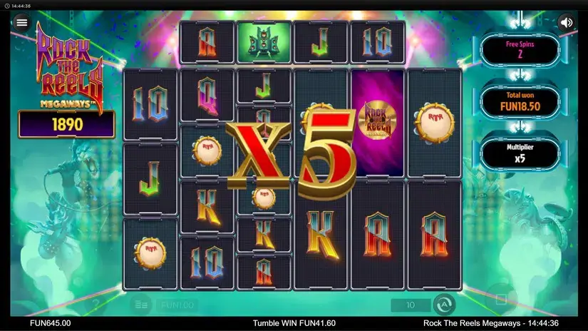 Rock the Reels Megaways slot screenshot 6
