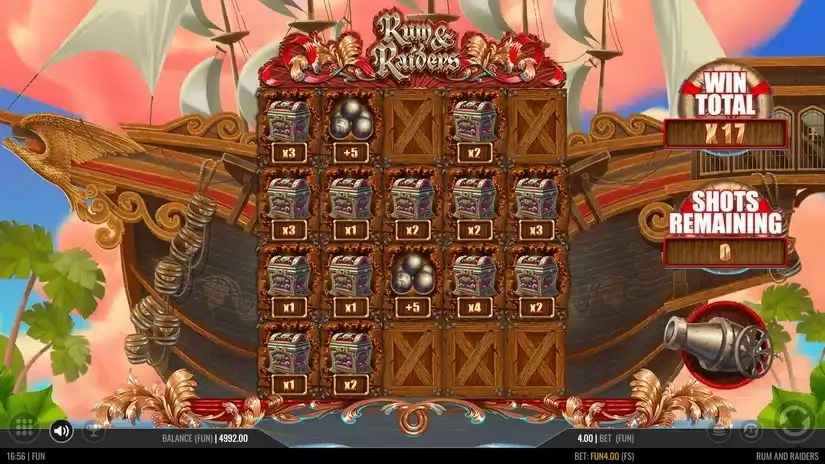 Rum and Raiders slot screenshot 5