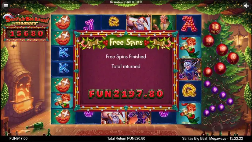 Santa’s Big Bash Megaways slot screenshot 7