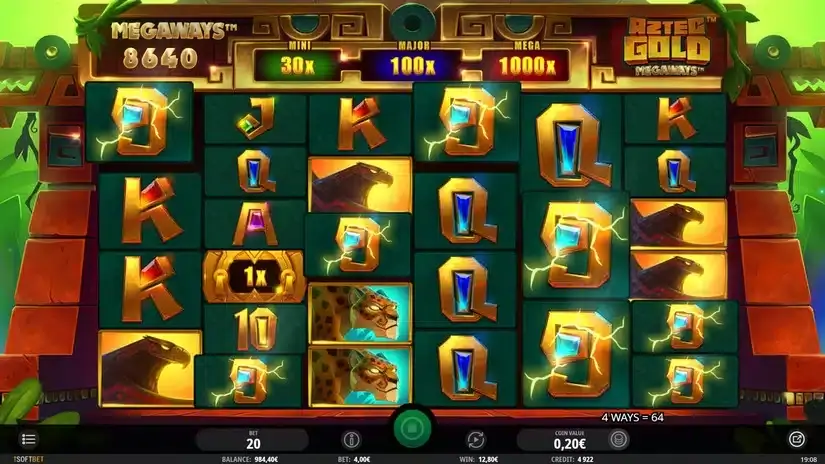 Aztec Gold Megaways slot screenshot 3