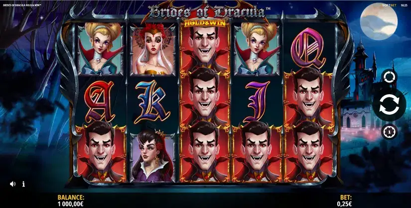 Brides of Dracula Hold and Win slot screenshot 1