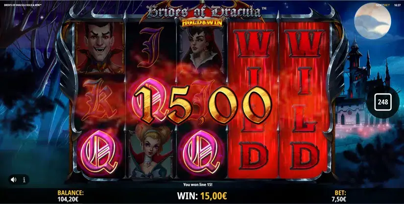 Brides of Dracula Hold and Win slot screenshot 5