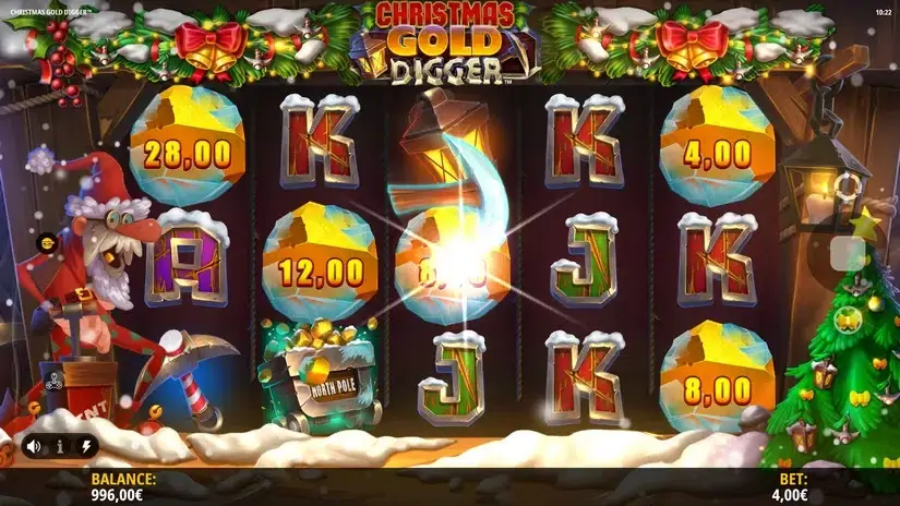 Christmas Gold Digger slot screenshot 2