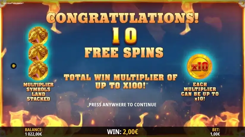 Colt Cash: Hold & Win slot screenshot 6