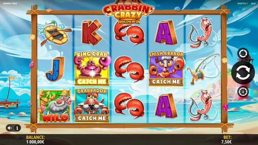 Crabbin’ Crazy slot screenshot 1