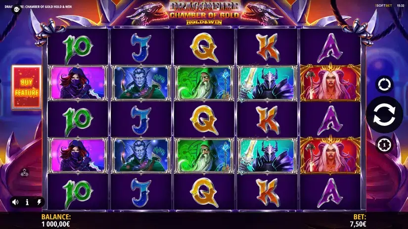 Dragonfire Chamber of Gold slot screenshot 