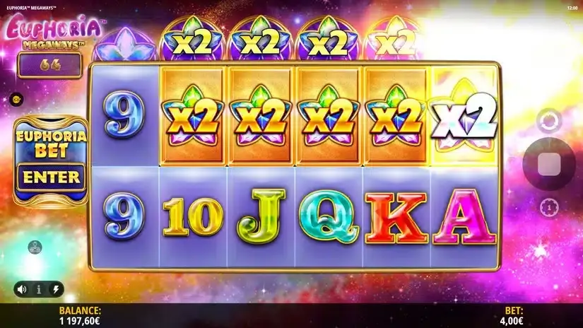 Euphoria Megaways slot screenshot 4