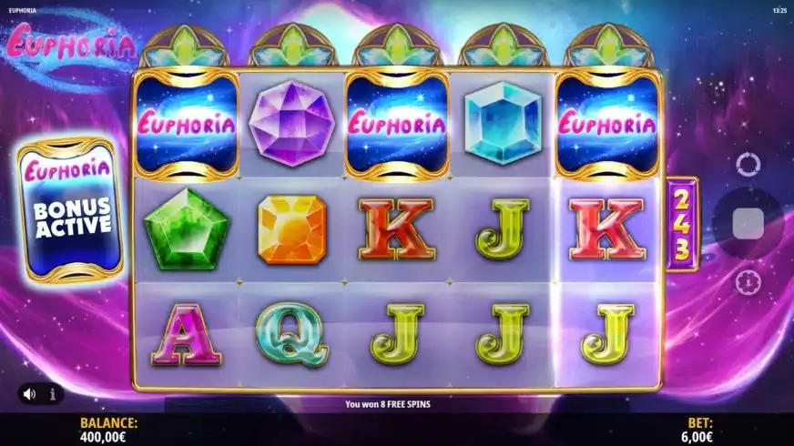 Euphoria slot screenshot 3