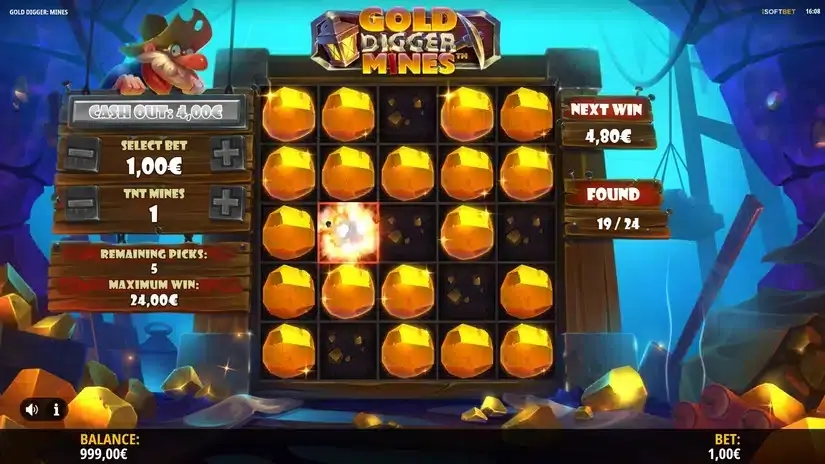 Gold Digger: Mines slot screenshot 6