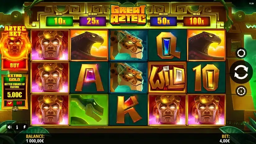 Great Aztec slot screenshot 