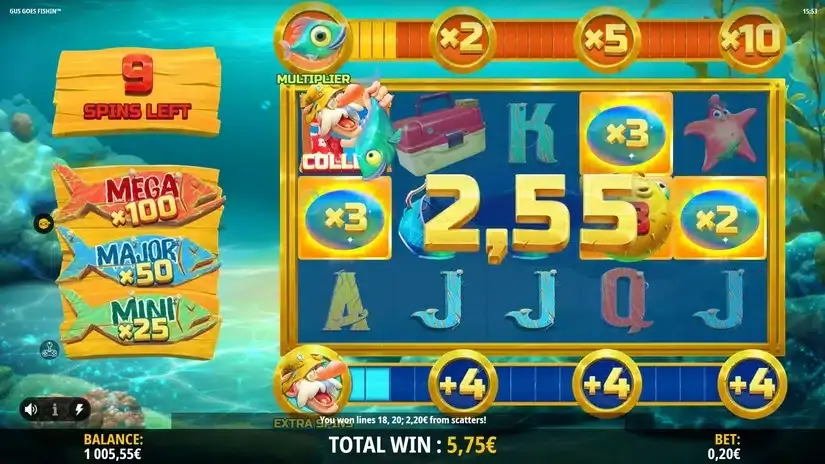 Gus Goes Fishin’ slot screenshot 5