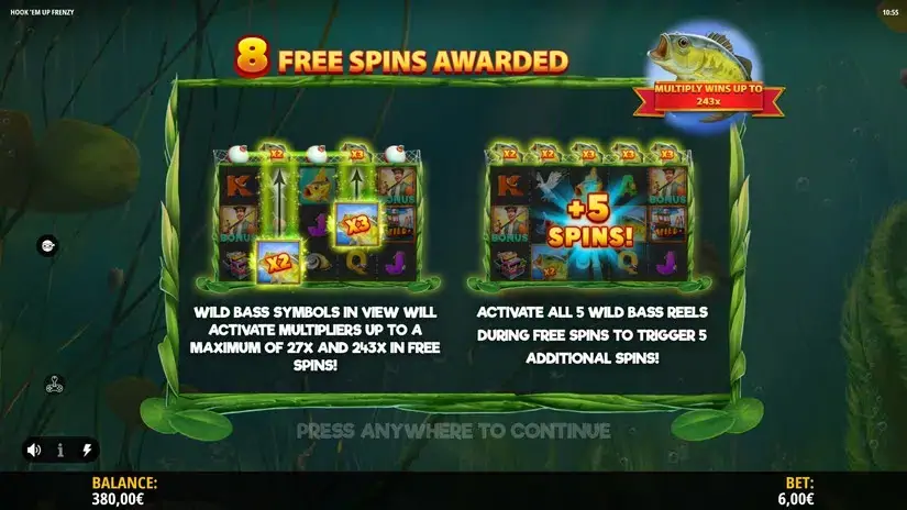 Hook’em Up Frenzy slot screenshot 4