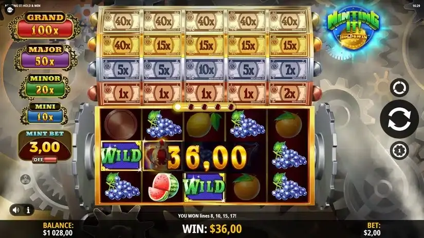 Minting It! Hold & Win slot screenshot 2