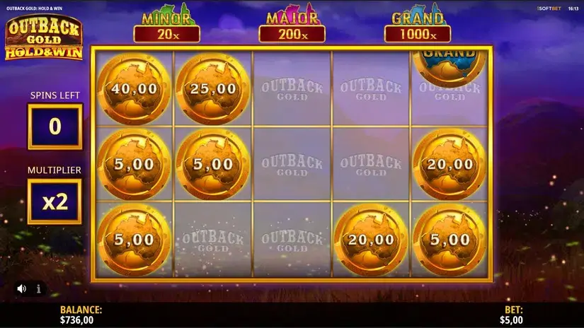 Outback Gold: Hold & Win slot screenshot 5