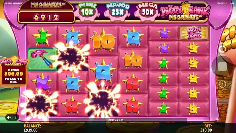 Piggy Bank Megaways slot screenshot 2