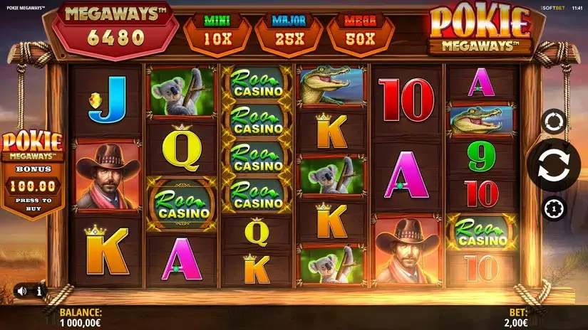 Pokie Megaways slot screenshot 1