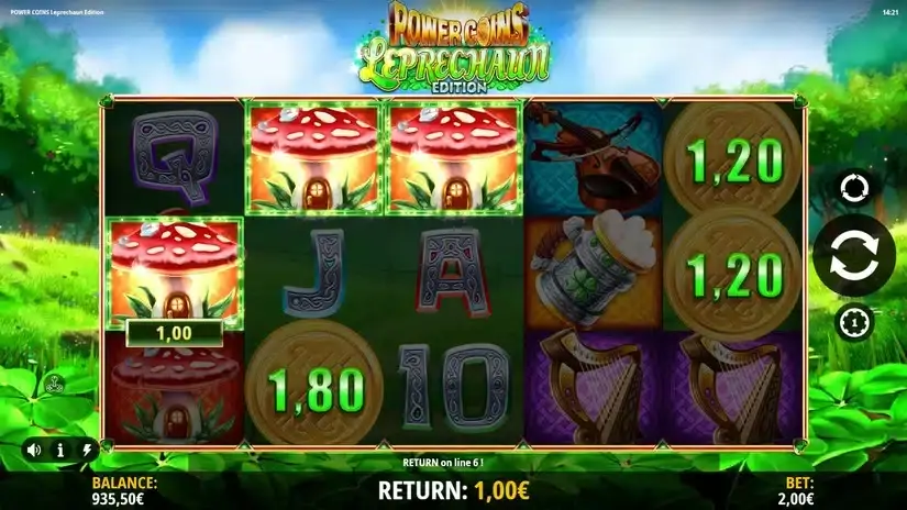 Power Coins Leprechaun Edition slot screenshot 1