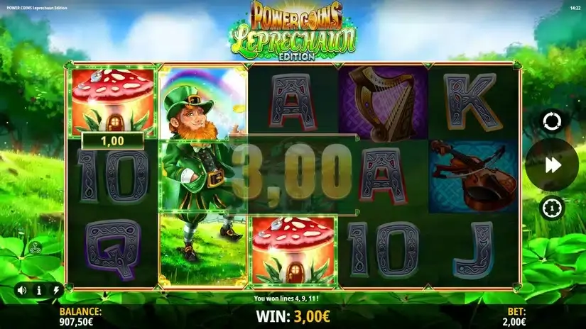 Power Coins Leprechaun Edition slot screenshot 4
