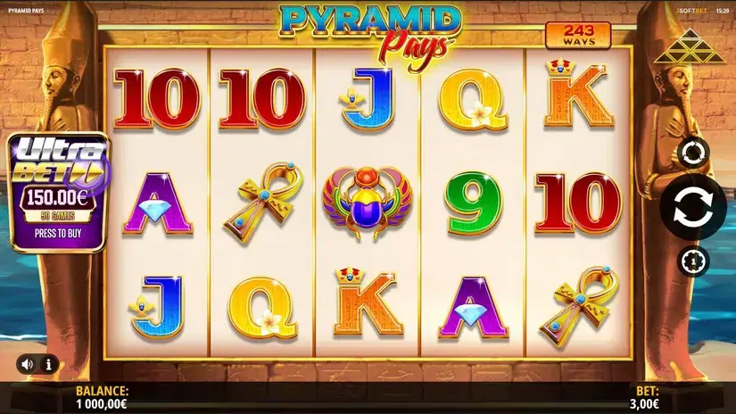 Pyramid Pays slot screenshot 1