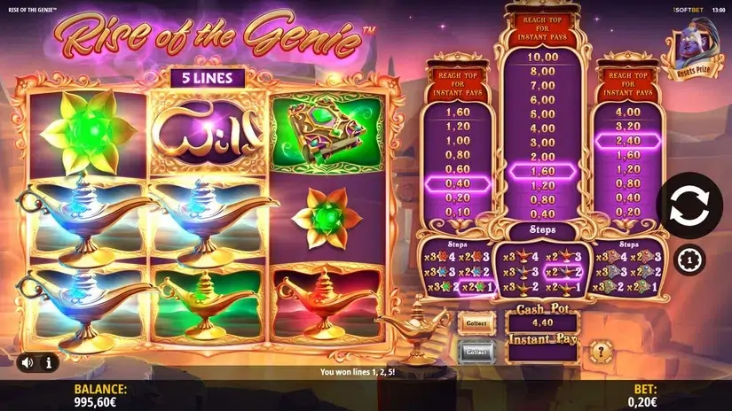 Rise of the Genie slot screenshot 5