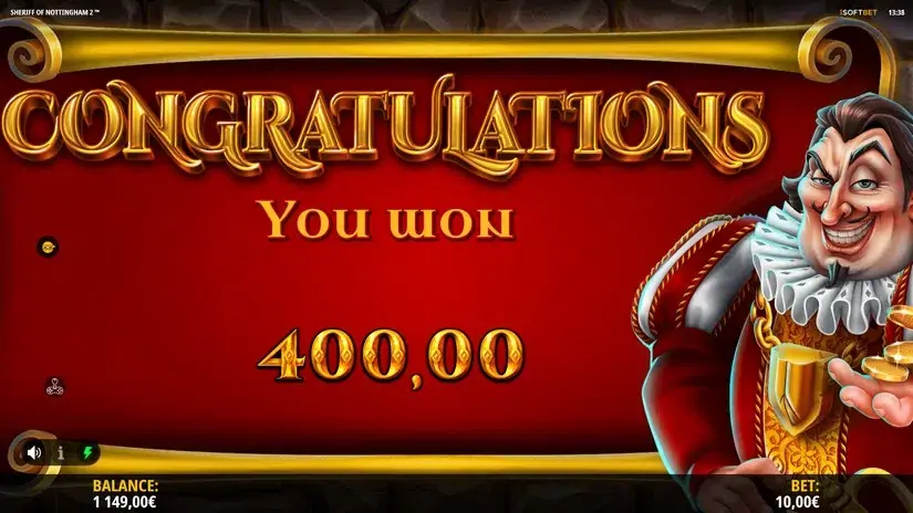 Sheriff of Nottingham 2 slot screenshot 9