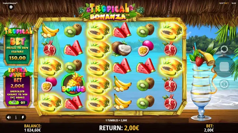 Tropical Bonanza slot screenshot 5