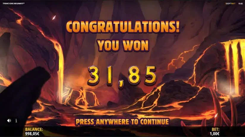 Tyrant King Megaways slot screenshot 6