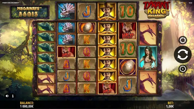 Tyrant King Megaways slot screenshot 1