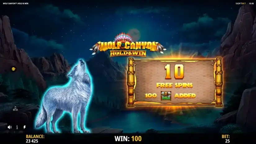 Wolf Canyon Hold & Win slot screenshot 7