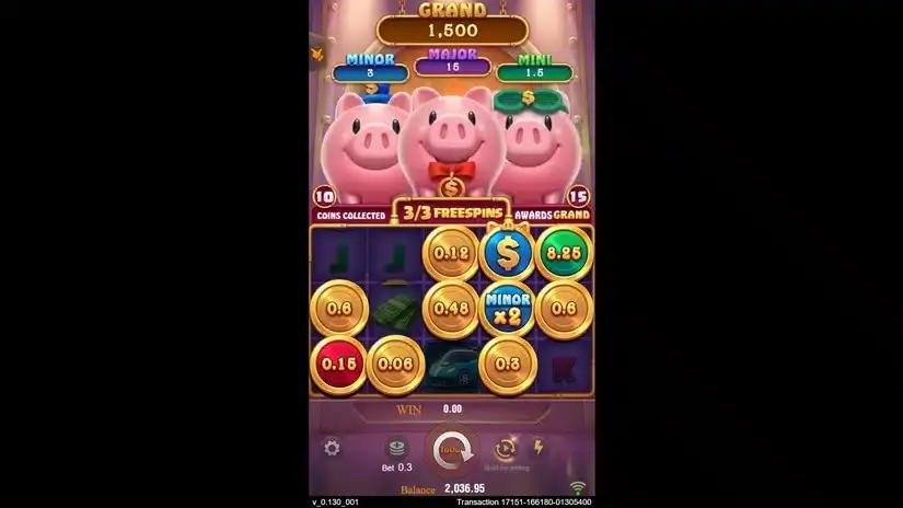 3 Lucky Piggy slot screenshot 6