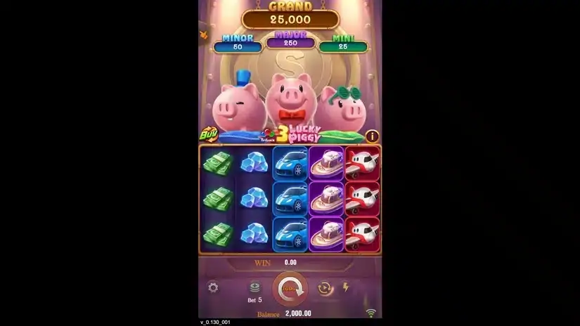 3 Lucky Piggy slot screenshot 1