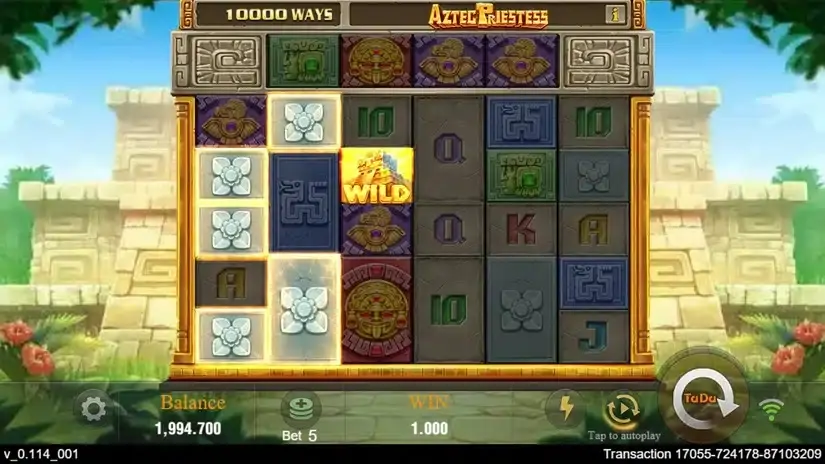 Aztec Priestess slot screenshot 2