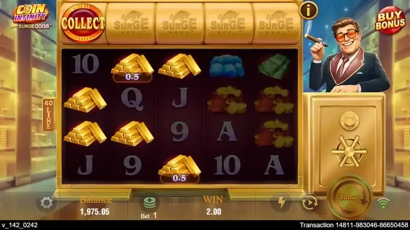 Coin infinity Surge Reel slot screenshot 5