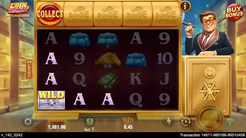 Coin infinity Surge Reel slot screenshot 4