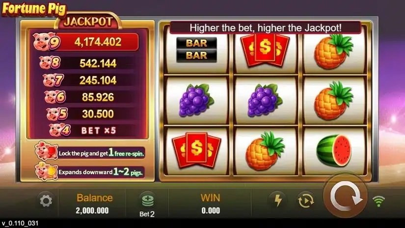 Fortune Pig slot screenshot 1