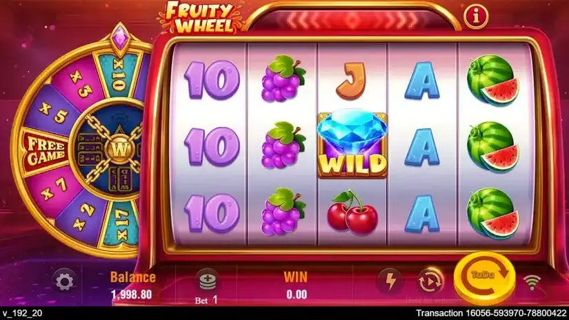 Fruity Wheel slot screenshot 1