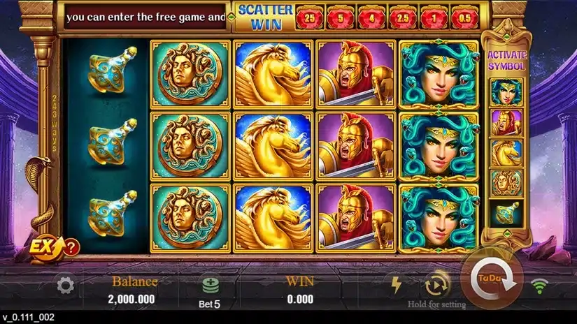 Medusa slot screenshot 1