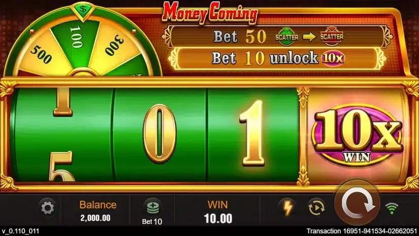 Money Coming slot screenshot 3