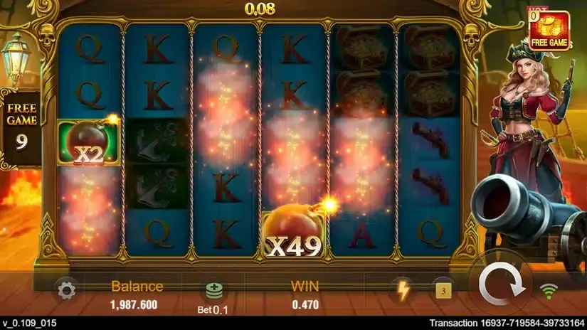 Pirate Queen slot screenshot 5