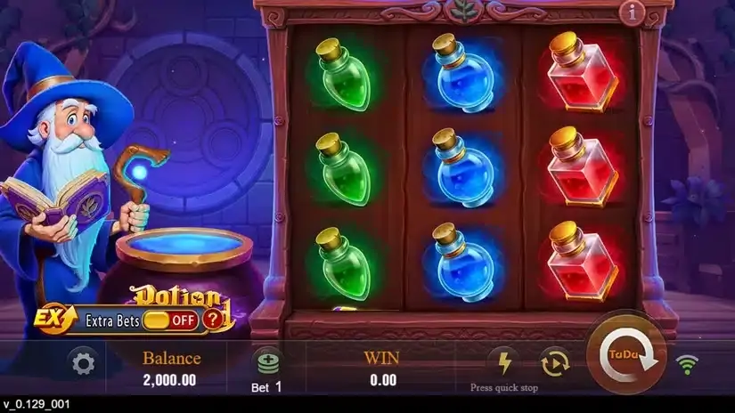 Potion Wizard slot screenshot 1