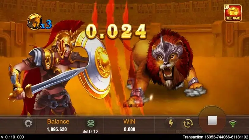 Roma X slot screenshot 3