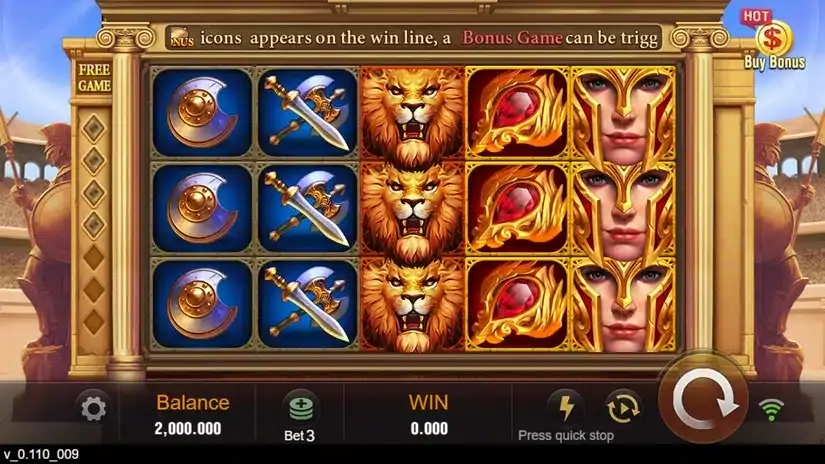 Roma X slot screenshot 1