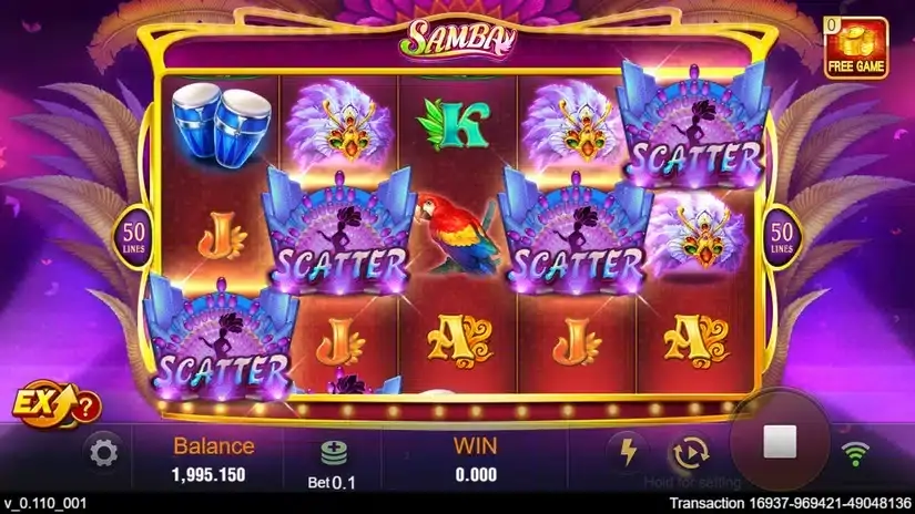Samba slot screenshot 2