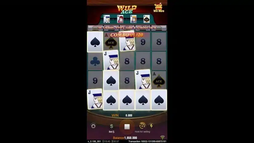 Wild Ace slot screenshot 2