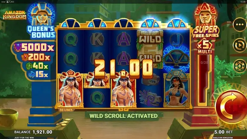 Amazon Kingdom slot screenshot 2