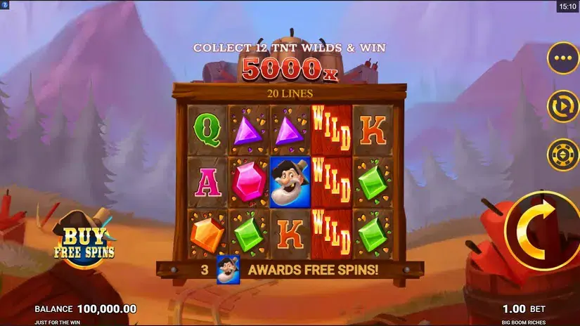 Big Boom Riches slot screenshot 1