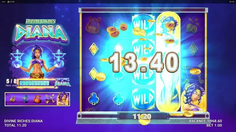 Divine Riches Diana slot screenshot 6