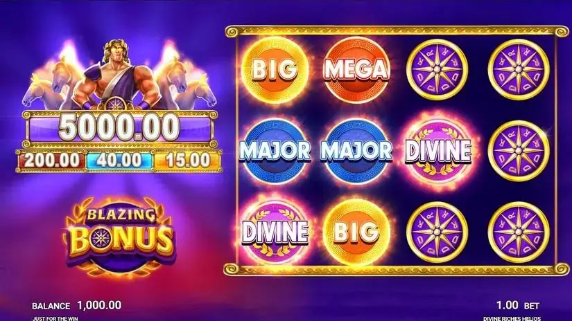 Divine Riches Helios slot screenshot 3