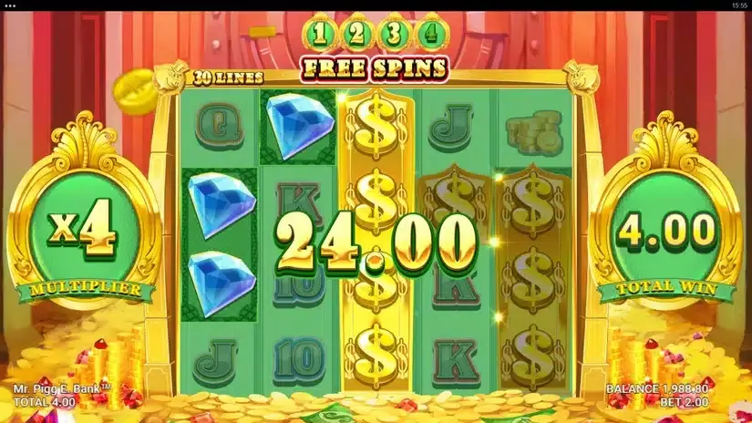 Mr. Pigg E. Bank slot screenshot 5
