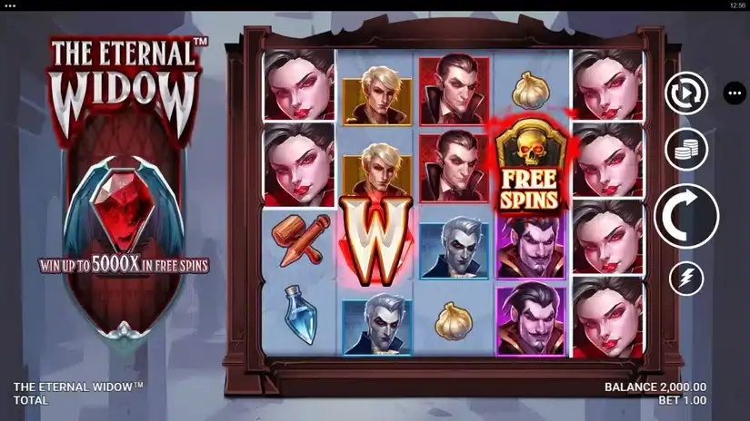 The Eternal Widow slot screenshot 1